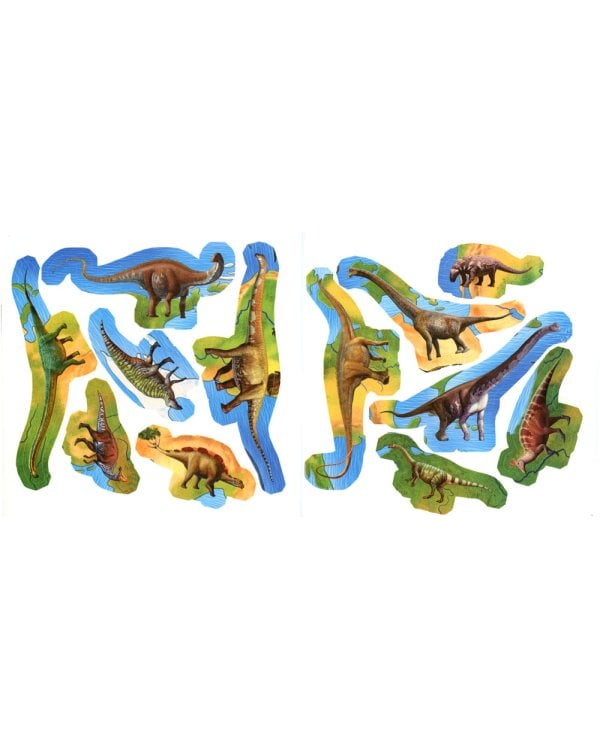 Самые безобидные динозавры: с наклейками