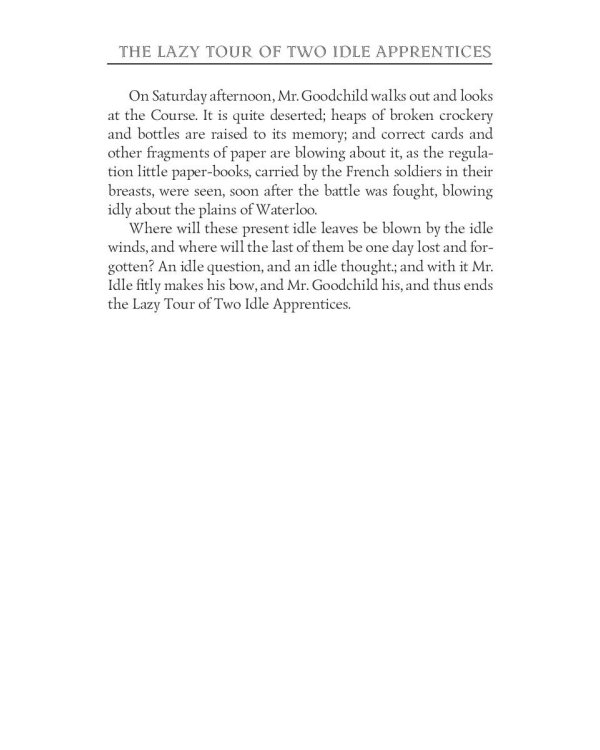 The Lazy Tour of Two Idle Apprentices = Ленивое путешествие двух досужих подмастерьев: на англ.яз