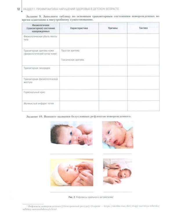 Здоровый образ жизни и профилактика заболеваний в разные возрастные периоды. Рабочая тетрадь: Учебное пособие