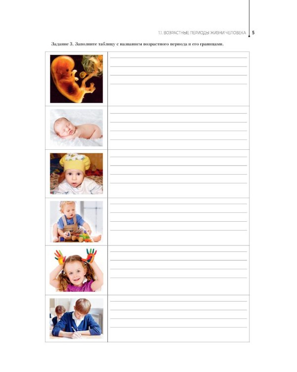 Здоровый образ жизни и профилактика заболеваний в разные возрастные периоды. Рабочая тетрадь: Учебное пособие