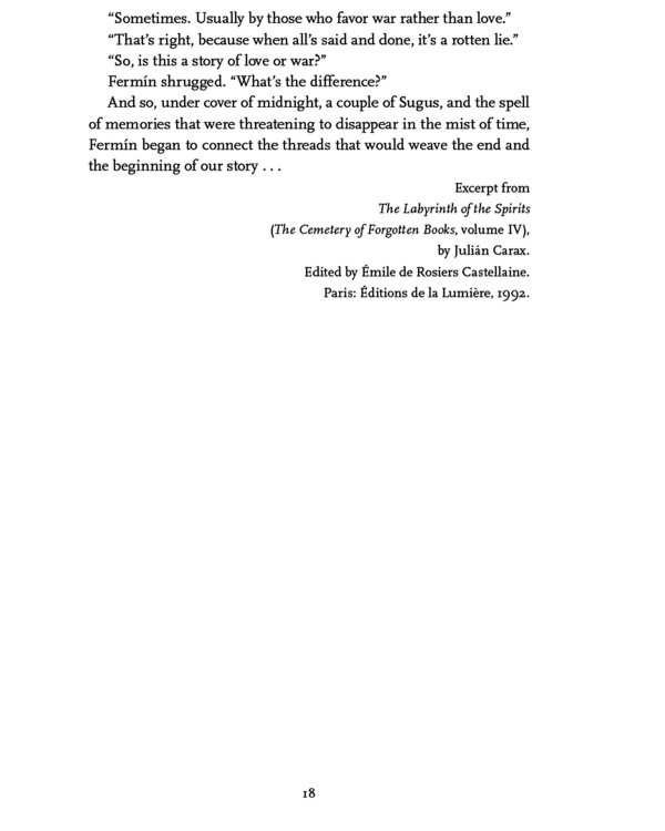 The Labyrinth of Spirits