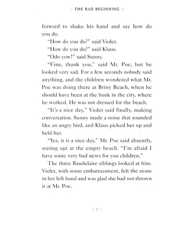 A Series of Unfortunate Events Book 1: The Bad Beginning