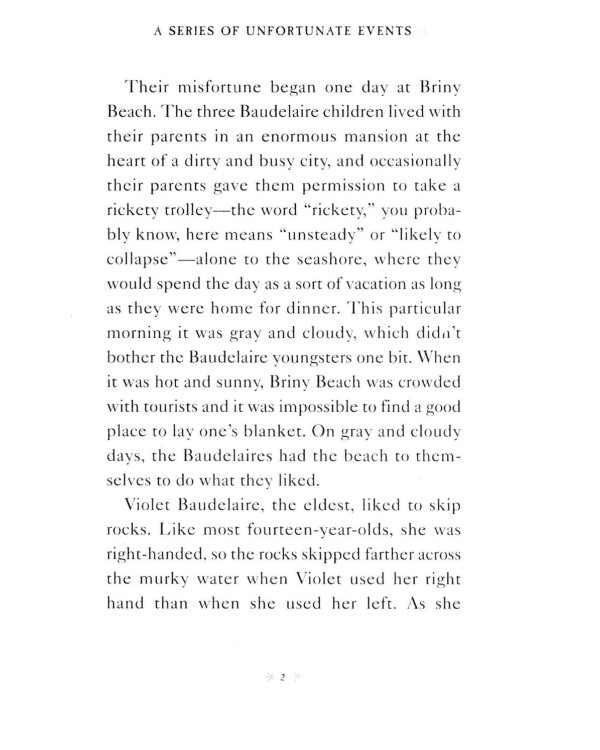 A Series of Unfortunate Events Book 1: The Bad Beginning