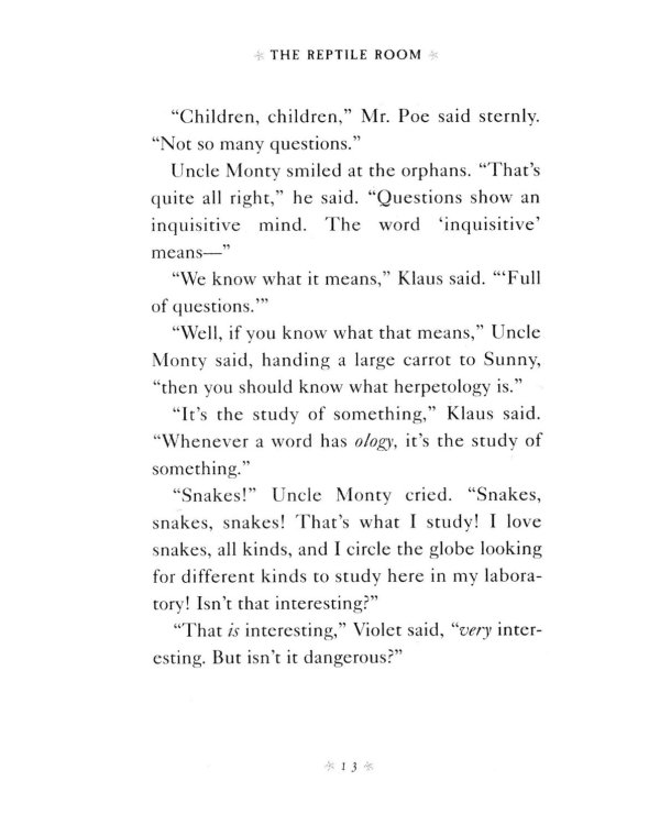 Book 2: The Reptile Room