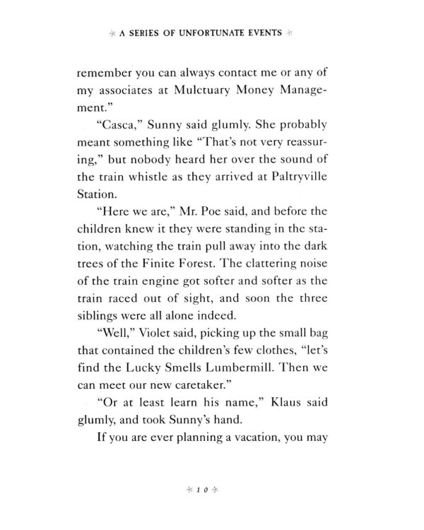 A Series of Unfortunate Events Book 4: The Miserable Mill