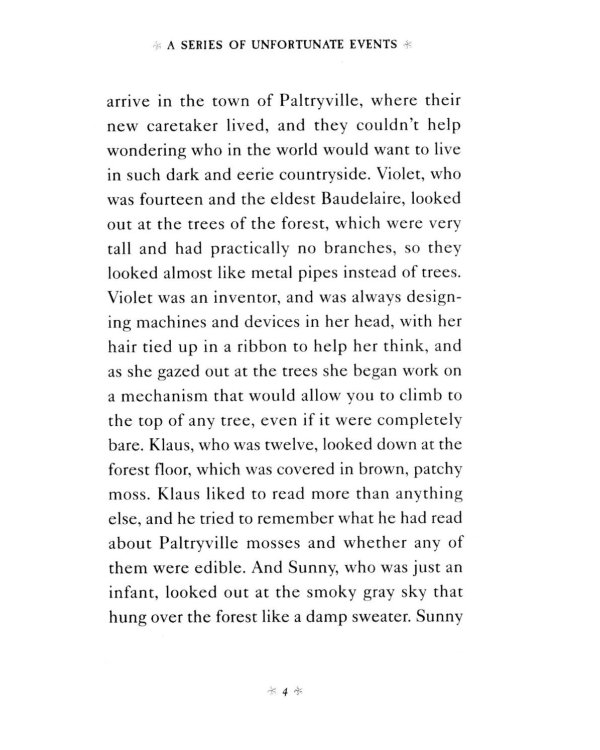 A Series of Unfortunate Events Book 4: The Miserable Mill