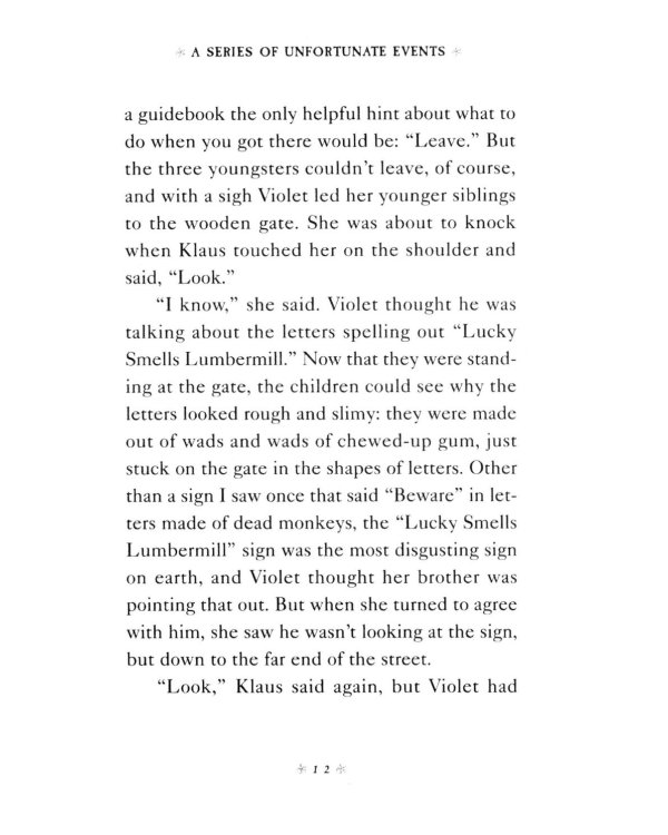 A Series of Unfortunate Events Book 4: The Miserable Mill