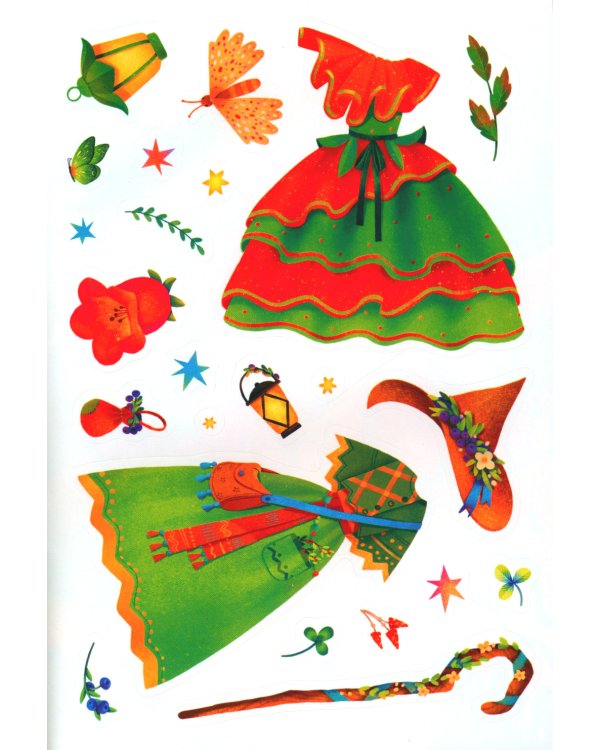 Волшебный мир: книжка с наклейками