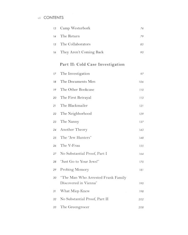 The Betrayal of Anne Frank. A Cold Case Investigation