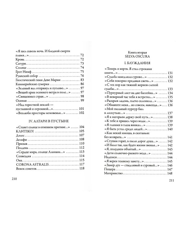 Годы странствий. SELVA OSCURA