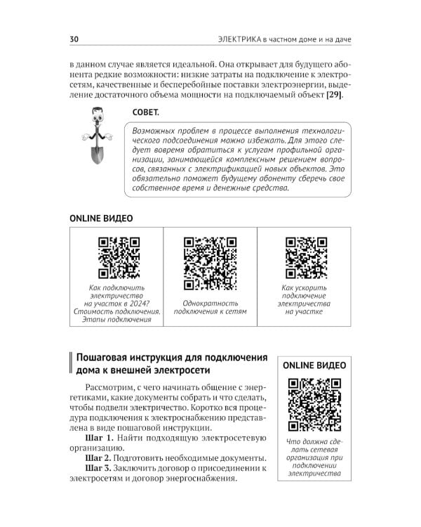ЭЛЕКТРИКА в частном доме и на даче. С QR-кодами для перехода к необходимым ресурсам