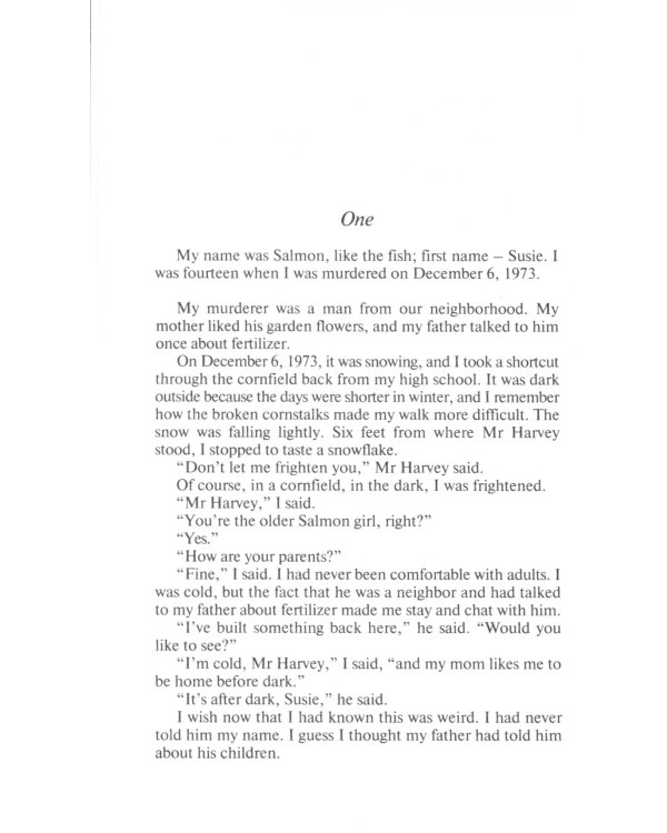 The Lovely Bones = Милые кости: книга для чтения на англ.яз. Intermediate