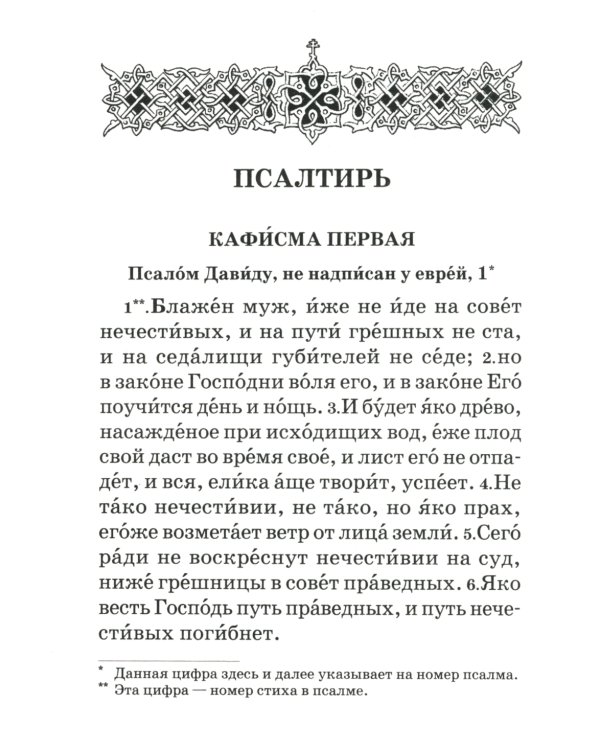 Псалтирь пророка и царя Давида учебная