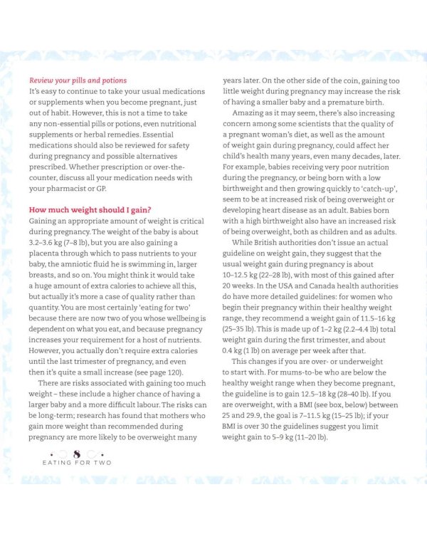 Eating for Two. The complete guide to nutrition during pregnancy and beyond