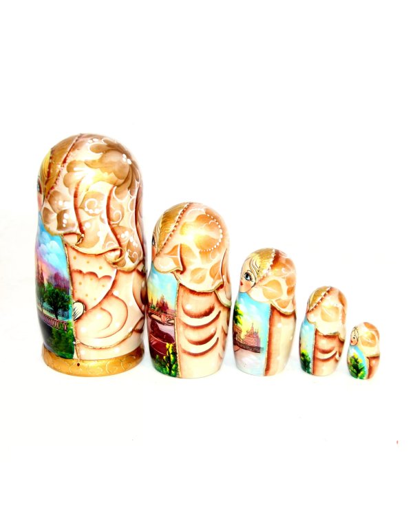 Матрешка Санкт-Петербург беж. 5м17 (Уценка)