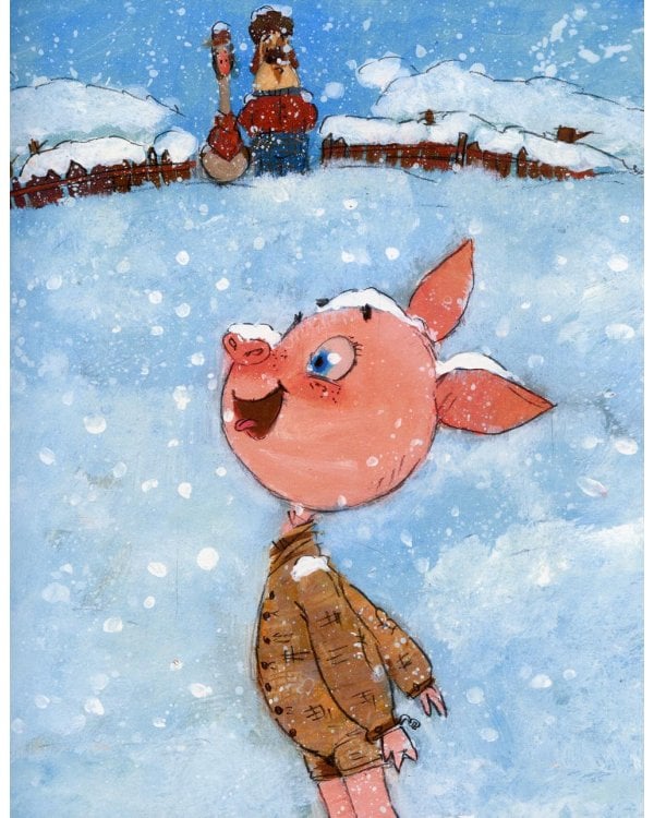 Поросенок Нюка. Однажды зимой.