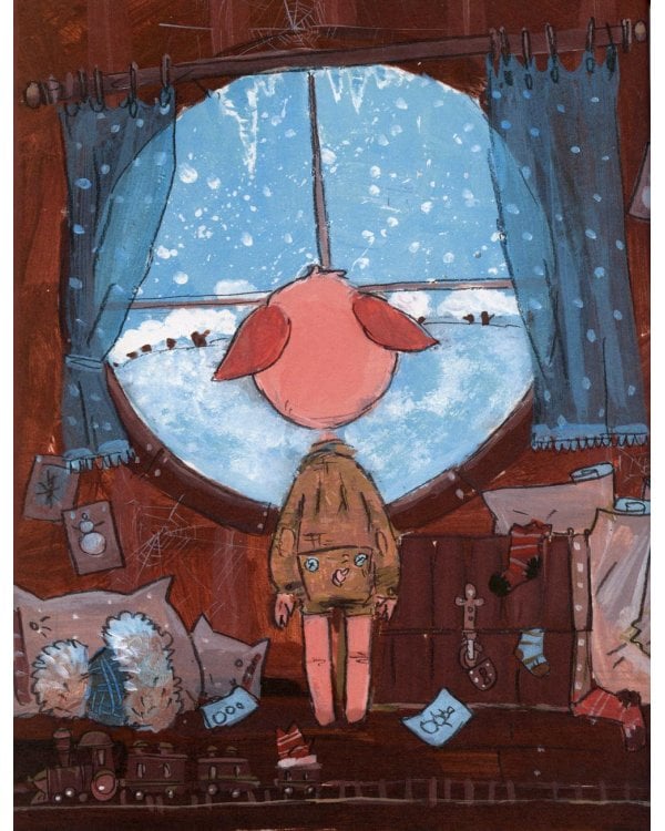 Поросенок Нюка. Однажды зимой.