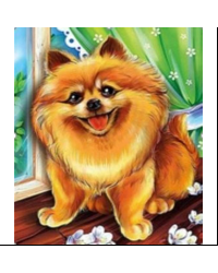 Набор для творчества мозаика из кристаллов-страз Веселый Шпиц: кристаллы 30 цветов (акрил), холст с клеевой схемой из нетканого материала (полиэфирные волокна), стилус (полипропилен), силиконовый клей для стилуса, лоток для кристаллов (полипропилен). / 20