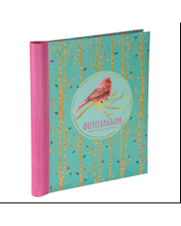 Фотоальбом «ПТИЧКА» с обложкой из картона (с листами из картона с клеевым покрытием и пленкой-ПВХ для крепления фото, с креплением на гребне (20 листов) / 2,5x29x24.5см арт.81297