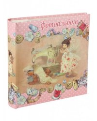 Фотоальбом «ФЕЕЧКА» на 200 фотографий (обложка из картона, листы из бумаги c кармашками-держателями из ПВХ для фото, с полями для записей), 50 листов / 5*22*22см арт.77024