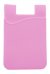 Футляр для карточек Бледно розовый из силиконового полимера, с клеевым креплением 9,4x6,8см арт.79920