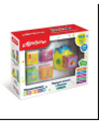 Первые знания с Ёжиком жёлтый комплект: ёжик и кубики 5 шт.