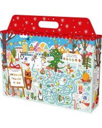 Новогодний подарок в чемоданчике ЯРМАРКА для мальчика 20 предметов: 8 книг, 2 комплекта украшений, 6 фигурок, 2 набора наклеек, грамота, письмо Деду Морозу