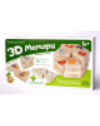 Игра деревянная 3D Мемори Зверюшки
