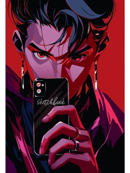 СКЕТЧБУК А5. КРАСАВЧИК выб.лак