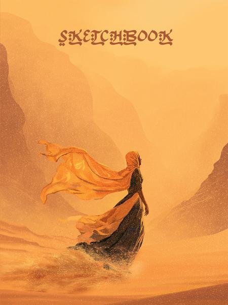 СКЕТЧБУК А5. ПЕСЧАНАЯ БУРЯ выб.лак