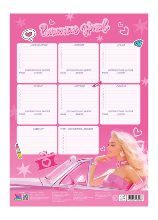 Расписание уроков. Блондинка. 28,5х40 см. ГЕОДОМ