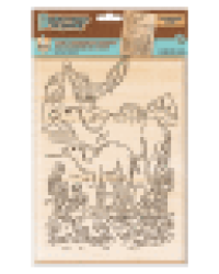 Выжигание. Доска для выжигания 1 шт Пустынный край А4 европодвес