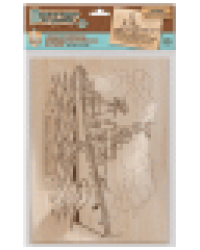 Выжигание. Доска для выжигания 1 шт Эсминец Современный А4 европодвес