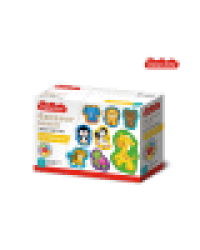 Пазлы контурные Половинки Дикие животные Baby Toys 8 карт. 16 эл