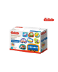 Пазлы контурные Половинки Транспорт Baby Toys 8 карт. 16 эл