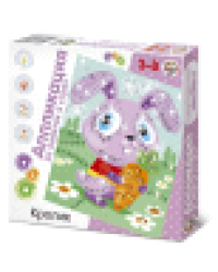 Набор для творчества. Аппликация из пайеток и страз Кролик