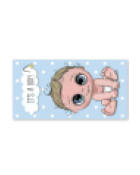 Конверт для денег. Рождение малыша. Мальчик. Вид 2.