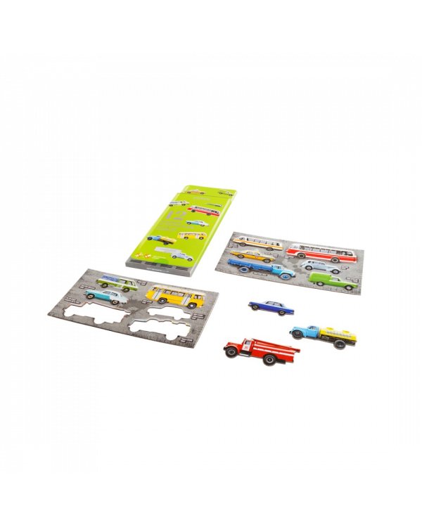 12 машинок на холодильник. Магнитный город на холодильнике. Коллекционный набор.