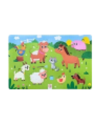 Пазлы на подложке. Ферма