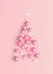 Блокнот с резинкой Pink Christmas tree розовый. А5, твердый переплет, 192 стр.