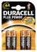 Батарейки  Duracell Plus AA-B4/LR6 (bl-4)