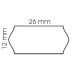 Этикетки 26x12