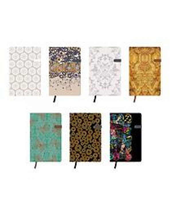 Блок A5 / 96 līn.ar magnētu.Pelēkas цветы