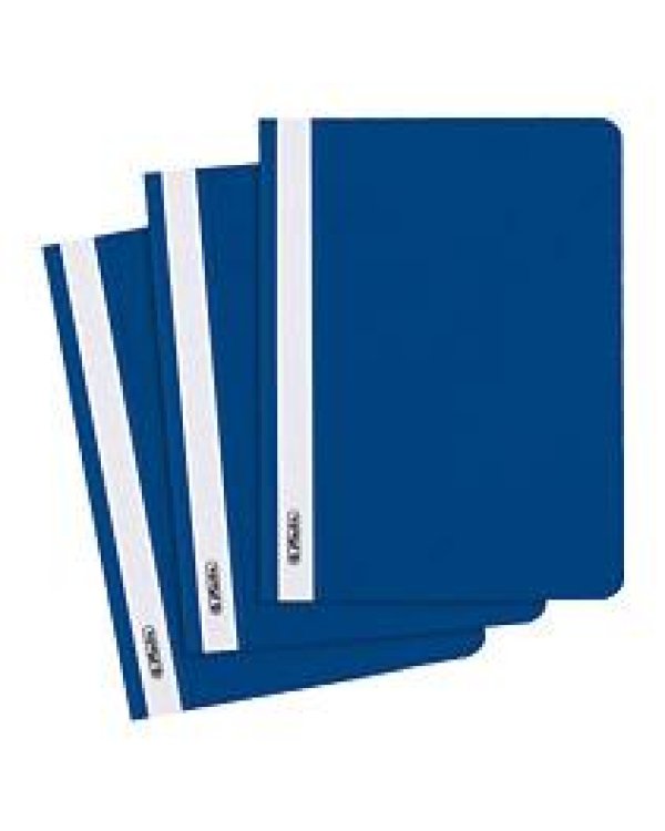 Папка скоросшиватель PP A5  - синяя 