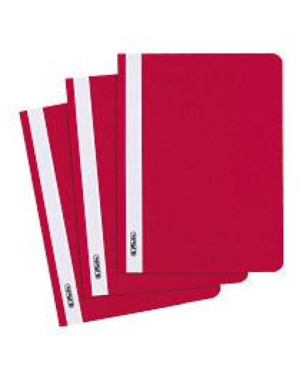 Папка скоросшиватель PP A5 - красная