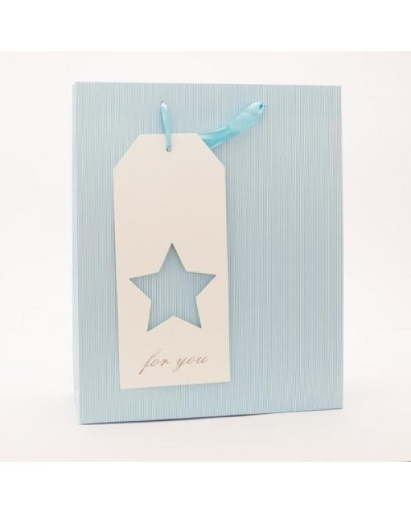 Подарочный пакет 26 32 см пастель