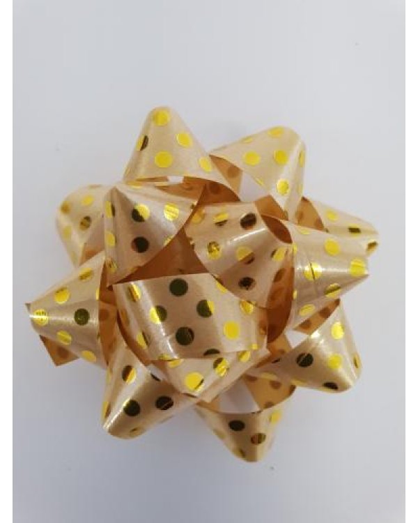 Бант  для  подарка 5 см  в  горошек   