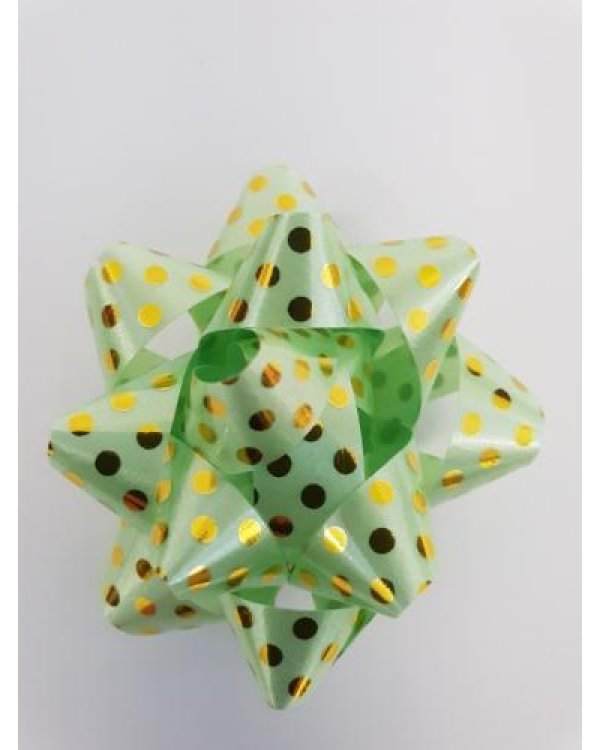 Бант  для  подарка 5 см  в  горошек   