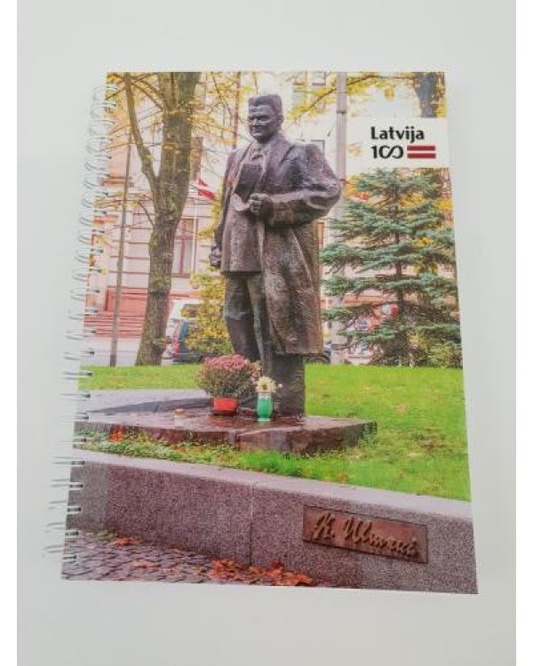 Spirāļklade A5 / 130 rūt.Latvijai 100 8dizaini