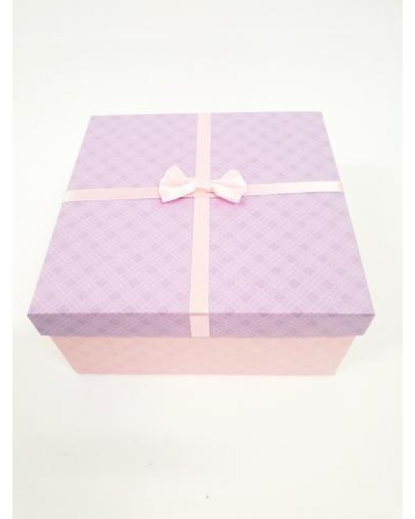 Подарочная коробка 19x19cm фиолетовый / розовый